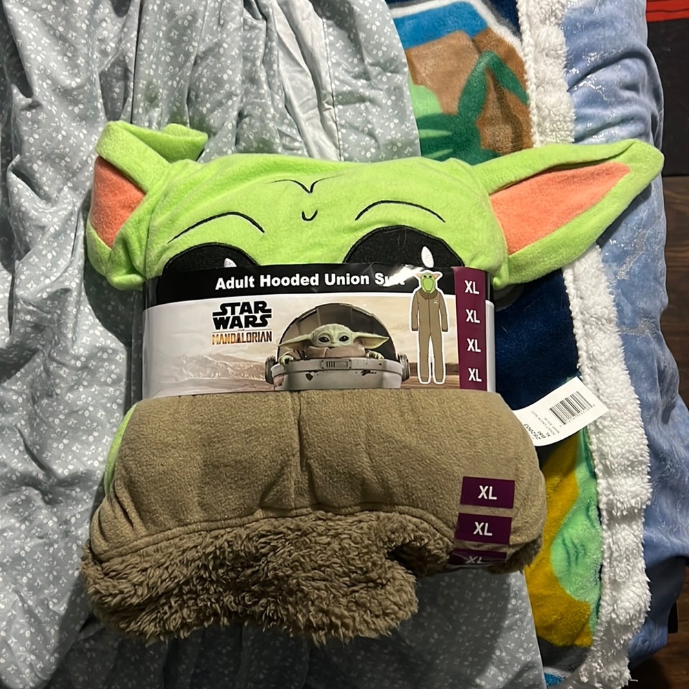 Adult hooded suit